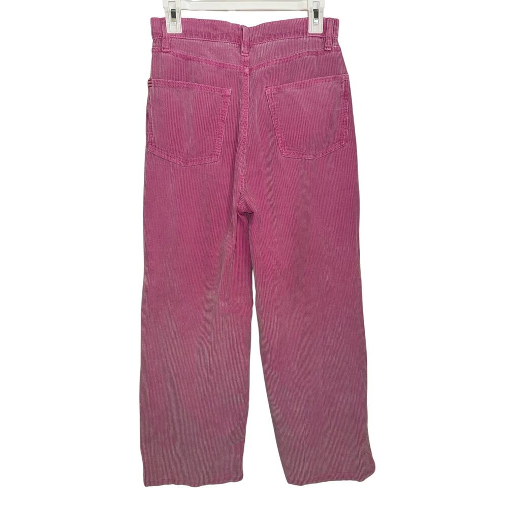 BDG Urban Outfitters High & Wide Pink Corduroy Pants - Size 28 - Picture 3 of 6